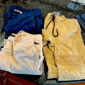 3 pairs of like new WEST 49 Super soft joggers. son grew too fast; barely worn